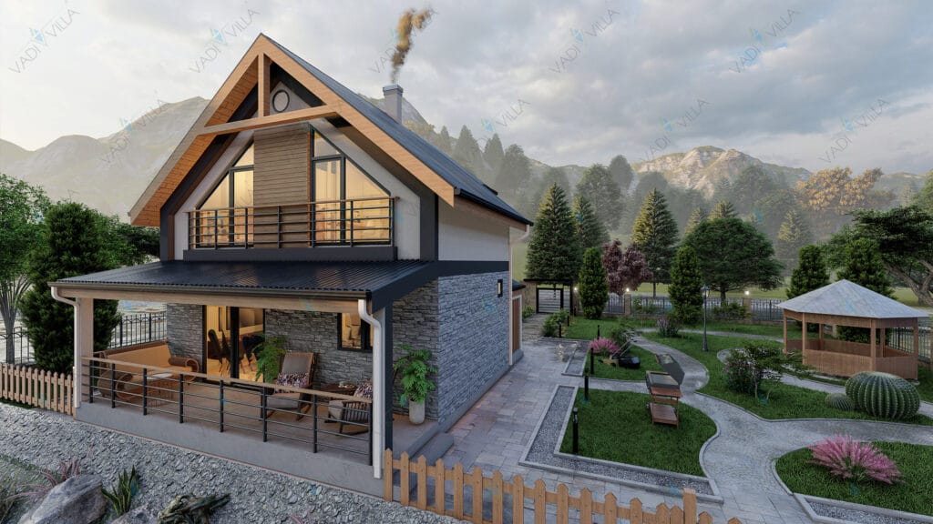 Çift Katlı Çelik Villa <br> 100 m² 2+1