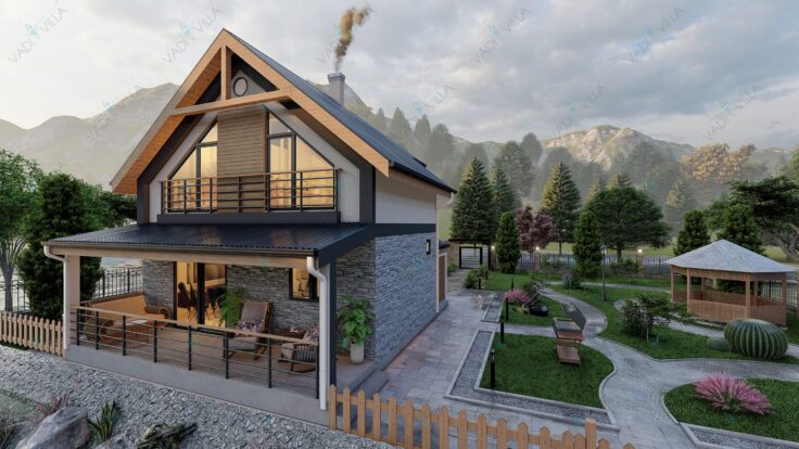Çift Katlı Çelik Villa <br> 100 m² 2+1