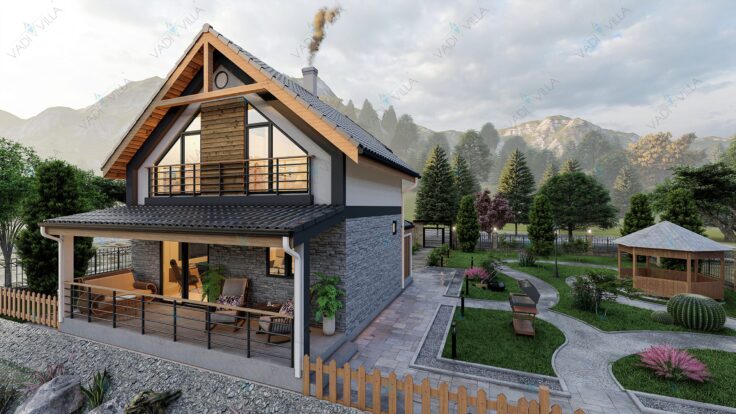 Çift Katlı Çelik Villa <br> 100 m² 2+1