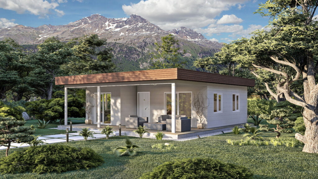 Tek Katlı Çelik Villa <br> 75 m² 2+1