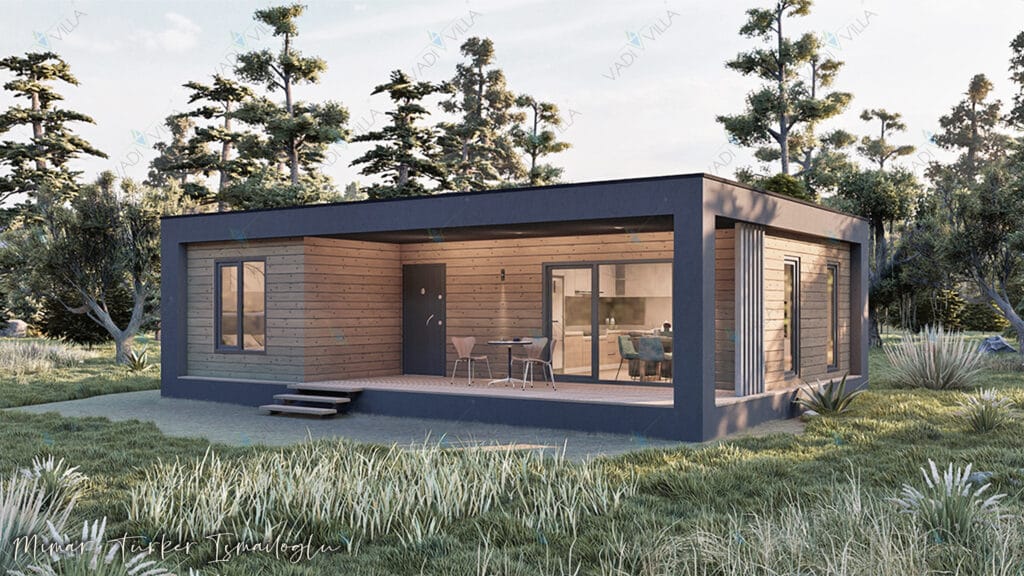 Tek Katlı Çelik Villa <br> 82 m²