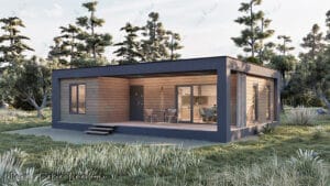 Tek Katlı Çelik Villa <br> 82 m²