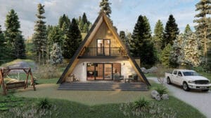 celik-villa-karsidan-gorunum-300x169 celik-villa-karsidan-gorunum-300x169 A-frame yapılı çelik villanın yan cepheden görünümü ve yanında park halindeki beyaz araç çatı katlı modern çelik villa Çift Katlı Çelik Villa  130 m² 4+1 celik villa karsidan gorunum 300x169