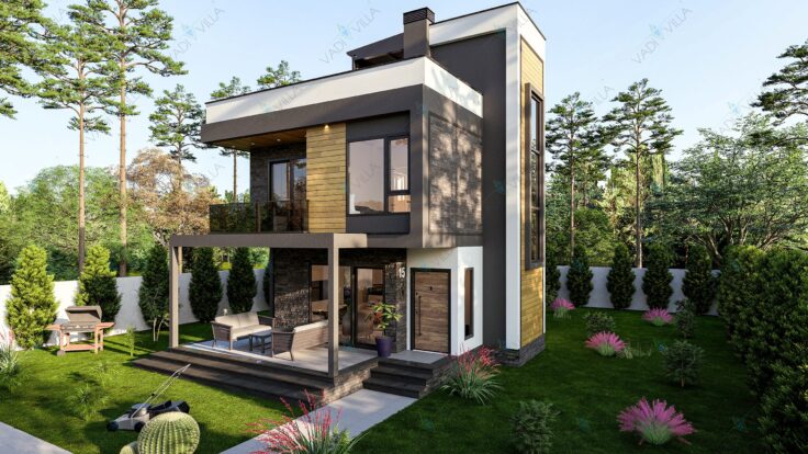 Çift Katlı Çelik Villa <br> 182 m² 3+1