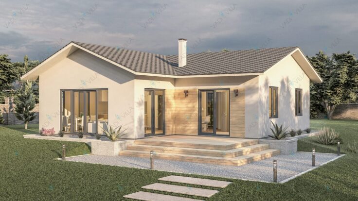 Tek Katlı Çelik Villa <br> 97 m² 3+1