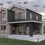 Çelik villanın çatı ve duvar kesit detayları çok katlı çelik villa Çift Katlı Çelik Villa  178 m² 3+1 malzeme acilimi 1 150x150