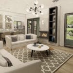 İç mekan perspektifi   celik villa salon 150x150