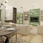 İç mekan perspektifi   modern mimari celik villa 150x150