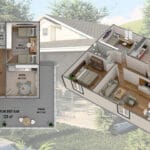 Tek Katlı Çelik villa Plan   tek katli celik villa plan 150x150