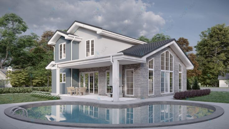 Çift Katlı Çelik Villa <br> 213 m² 5+1
