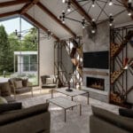 Tek katlı çelik villada salon görseli.   tek katli celik villa salon 2 150x150