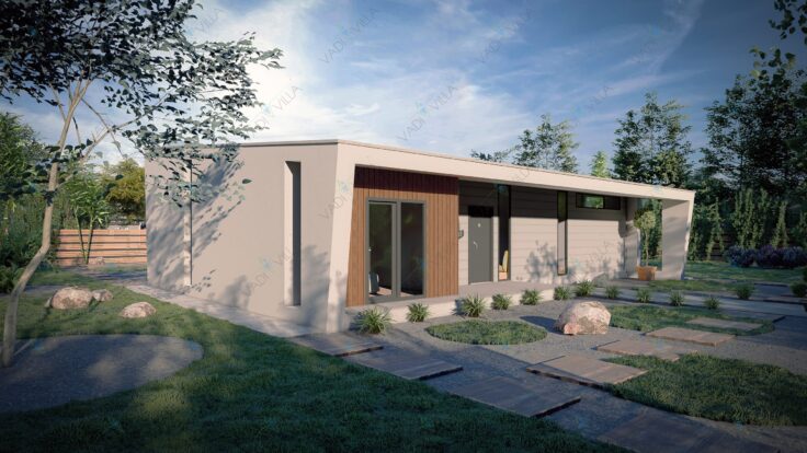 Tek Katlı Çelik Villa <br> 130 m² 2+1