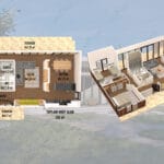 tek katli celik villa plan 150x150