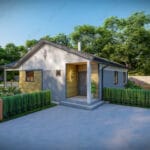 Tek katlı çelik evin giriş cephesi   tek katli celik ev premium 150x150