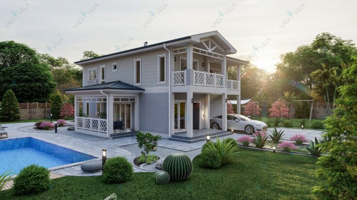 Çift Katlı Çelik Villa <br> 250 m² 4+2