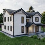 cok-katli-celik-ev-yan-cephe-150x150 cok-katli-celik-ev-yan-cephe-150x150 Çelik villanın ön cephesi – giriş verandası, çift eğimli çatı ve modern mimari detaylarla tasarlanmış yapı modern çelik villa Çift Katlı Çelik Villa  252 m² 5+1 cok katli celik ev yan cephe 150x150