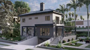 Çok Katlı Çelik Villa <br> 317 m² 4+1