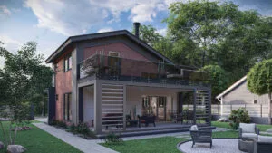 Loft Katlı Çelik Villa <br> 135 m² 2+1