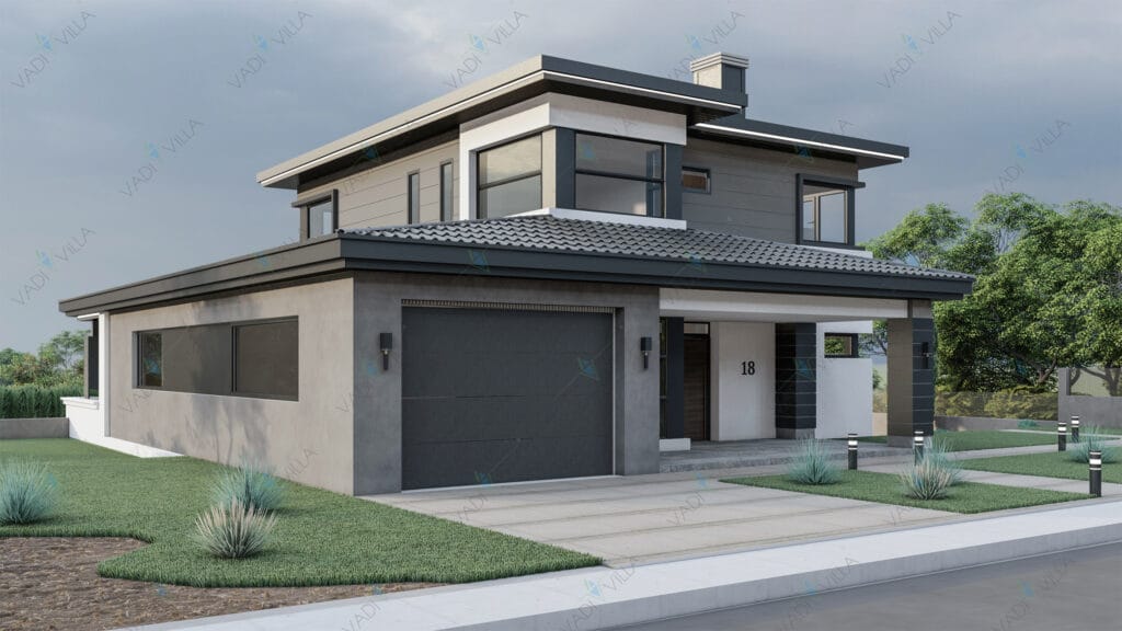 Çok Katlı Çelik Villa <br> 405 m² 4+1