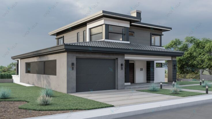 Çok Katlı Çelik Villa <br> 405 m² 4+1