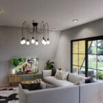 Oturma alanını gösteren render   celik ev icmekan 1 150x150