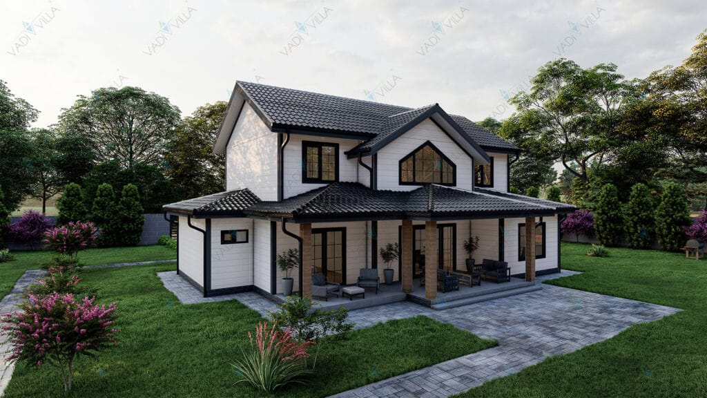 Çift Katlı Çelik Villa <br> 252 m² 5+1