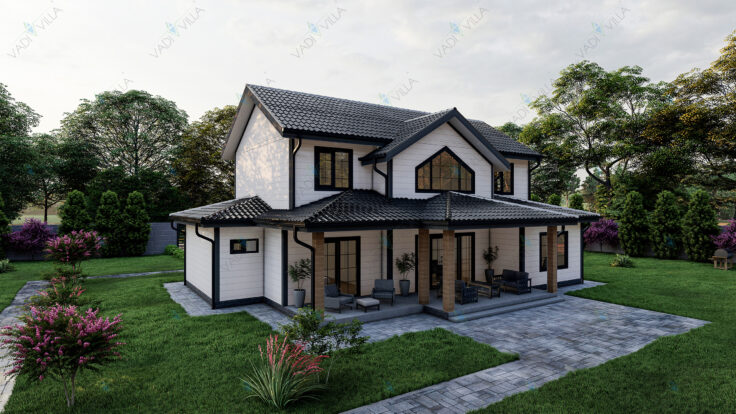 Çift Katlı Çelik Villa <br> 252 m² 5+1
