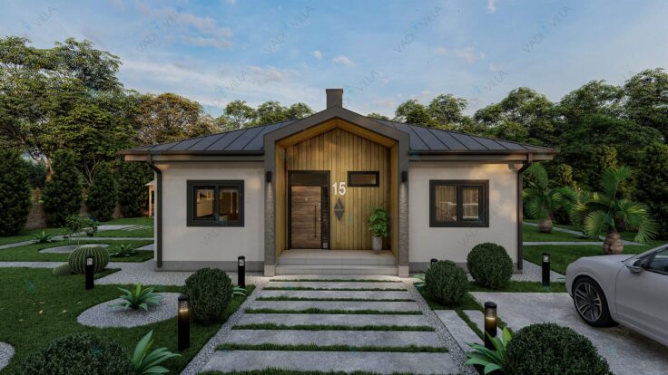 Tek Katlı Çelik Villa <br> 122 m² 3+1