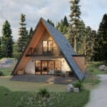 Ön görünümü ve veranda   celik villa uzaktan gorunum 1 150x150