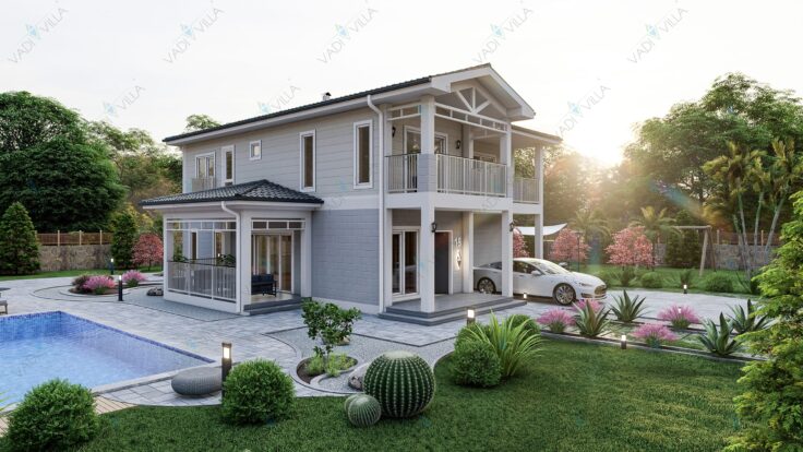 Çift Katlı Çelik Villa <br> 250 m² 4+2