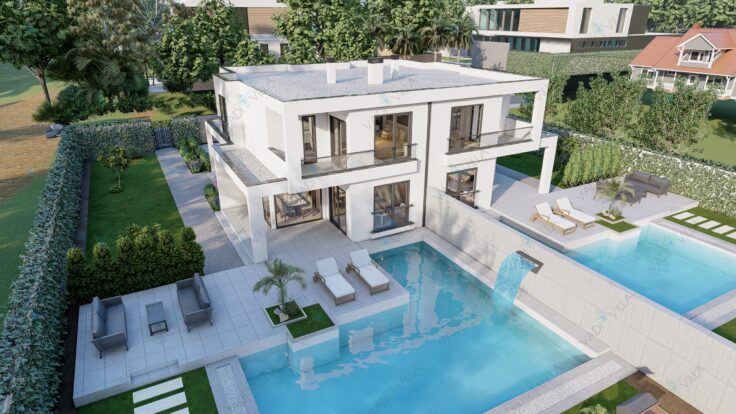 Çift Katlı İkiz Çelik Villa <br>2×175 m² 3+1