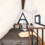 yatak odası tasarımı loft katta.   loft yatak odasi 1 150x150