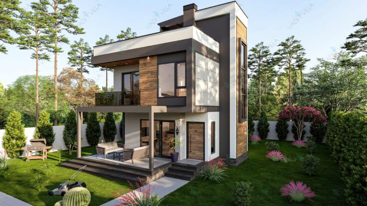 Çift Katlı Çelik Villa <br> 182 m² 3+1