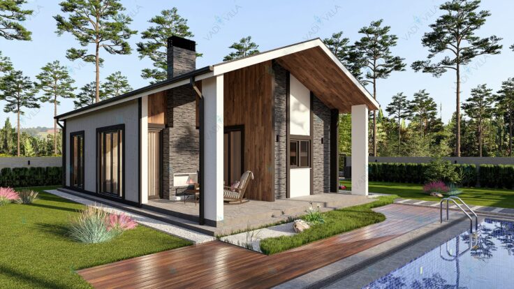 Tek Katlı Çelik Villa <br> 113 m² 2+1
