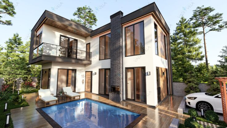 Loft Katlı Çelik Villa <br> 102 m² 2+1